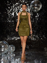 Glamorous Metallic Floral 3D Decor Metal Button Fitted Party Gown Dress